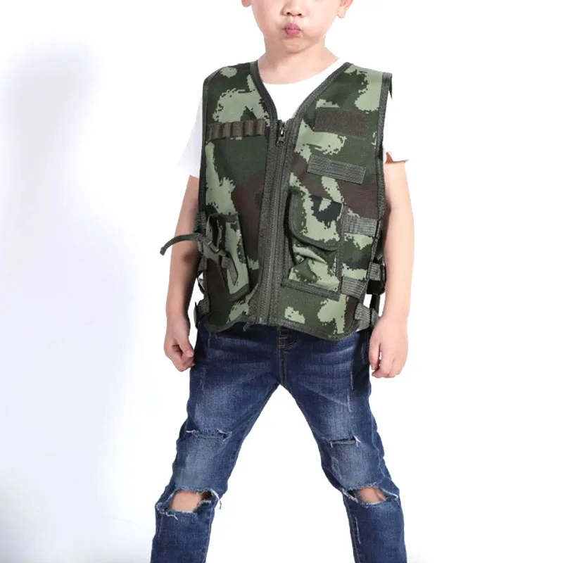 軍ファン屋外子供ベスト戦術少年少女迷彩 CS ゲームベスト子 - Outdoor Hunting Games For Kids のレビューと価格