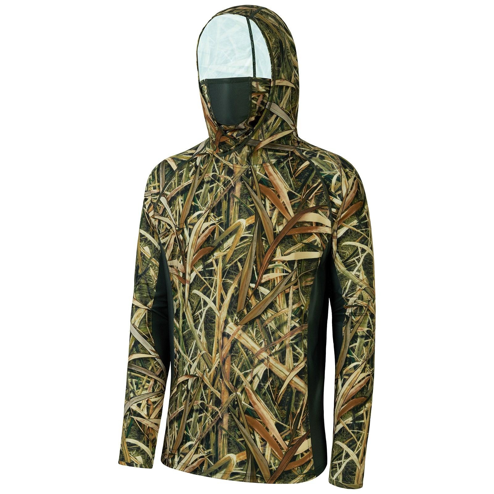 アウトドアメンズ 3Dリーフカモプリント フード付きシャツ  - Outdoor Hunting Prints のレビューと価格
