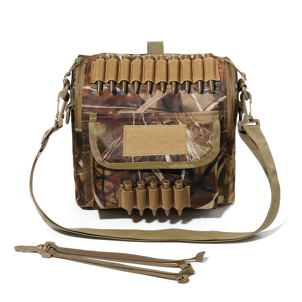 大容量の迷彩柄タクティカル・スリングバッグ、MOLLE対応の - Outdoor Hunting Prints のレビューと価格